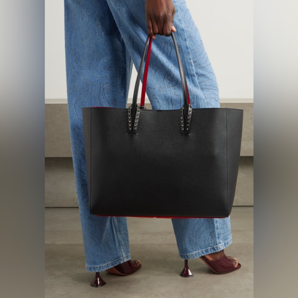 Authentic Christian Louboutin Cabata Tote in Grained Leather Tote Bag ✨ - Picture 13 of 16